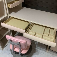 学習机　学習デスク　中古美品　イスセットの画像