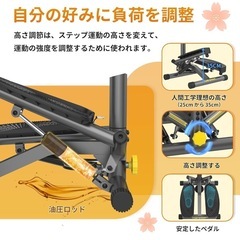 健康ステッパー 足踏み健康器具 負荷調整付きの画像