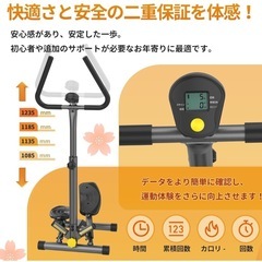 健康ステッパー 足踏み健康器具 負荷調整付きの画像
