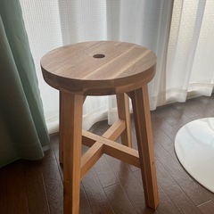 ★引取り手決定済み★【IKEA】木製スツール