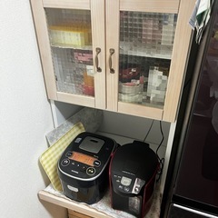 【取付済】食器棚&家電置き