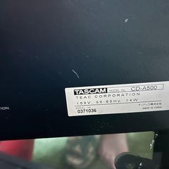 TASCAMカセットデッキ&CDプレーヤー　の画像