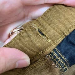 branshes ブランシェス　ベビー　調整可ウエストゴムブラウンパンツ　80㎝の画像