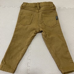 branshes ブランシェス　ベビー　調整可ウエストゴムブラウンパンツ　80㎝の画像