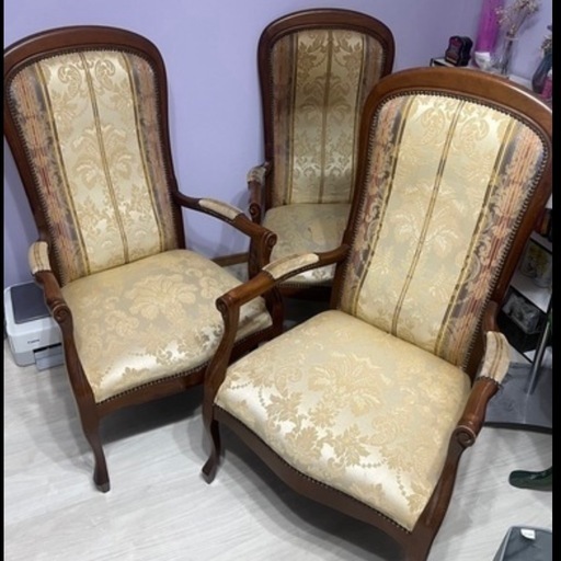 アンティークチェア3脚