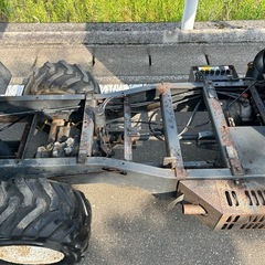 アテックス　ダンプ　運搬車 4WD 油圧　パワステ 中折れ　キャビン　セル付き　四駆 トレーラー　荷台　搬送 乗用　三方開　運搬車 SE530 四国製作所　宮崎　簡易始動動画ありの画像