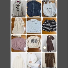 【12点】20代向け　若者　レディース　服　まとめ　　冬　夏　春　coen  GU w closet の画像