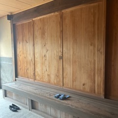 レトロ　建具　天然木