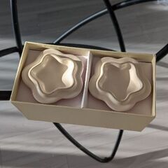 【未使用】ル・クルーゼ　お花型ラムカン（2個セット）の画像