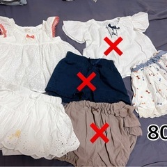 女の子服 まとめ売り 保育園着  80 夏服 