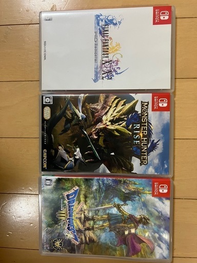 ニンテンドーSwitchソフトドラクエ3,FF10,モンハンライズまとめ