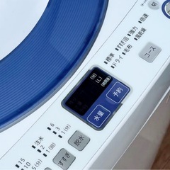 (送料無料) 2020年 極美品 7kg 大容量洗濯機 布団洗濯可 SHARP 除菌力抜群のAg+イオン仕様 穴無し槽で節水とカビ対策 ⑤の画像