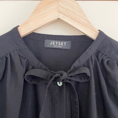 【JETSET】ブラック ワンピース／フリーサイズの画像