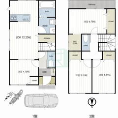 🏢安心の叶えRoom✨『4LDK』入間市三ツ木台✨敷金礼金無料💰...