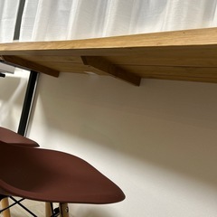 無垢のダイニングテーブル　椅子は別売りです⭐︎の画像
