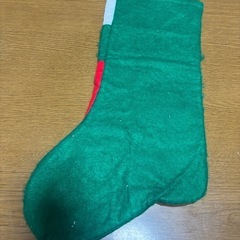 サンタさんにプレゼントもらう靴下の画像