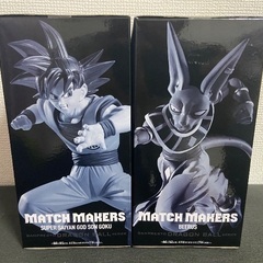 ドラゴンボール超 MATCH MAKERS 超サイヤ人ゴッド孫悟空とビルス2個セットの画像