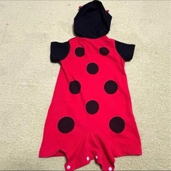 テントウムシデザイン　ロンパース ８０センチの画像