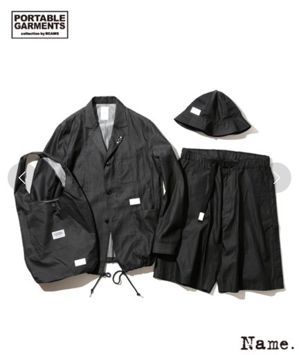 Name.×BEAMS / 別注 ジャケット パンツ 上下 セットアップ 袋付