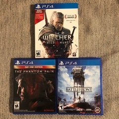 「METAL GEAR SOLIDⅤ」などPS4ソフト海外版3枚セット