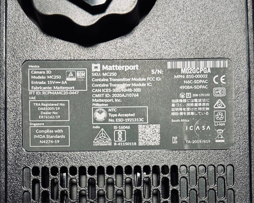 【未使用新品】Matterport Pro2 3Dレーザースキャナーカメラ 