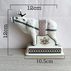 ☆現金払い可能☆ 【極美品】WEDGWOOD  トナカイ&ヒョウ インテリア雑貨 2点セットの画像