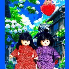市松人形、日本人形、ヴィンテージ人形、昭和人形、レトロ人形、アン...