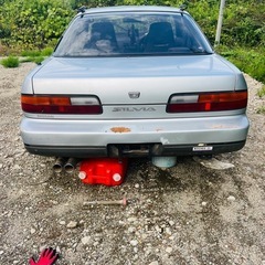 S13シルビア 黒 72,000km S13HF10 MT車 書類ありの画像