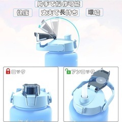 新品 タイムマーカー水筒 ウォーターボトル 大・中・小 3個セット　グラデカラーの画像