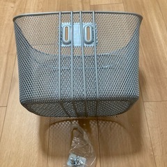 【新品未使用】自転車カゴ　グレーの画像