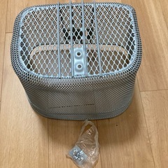 【新品未使用】自転車カゴ　グレーの画像
