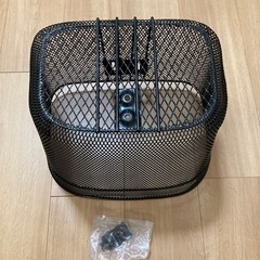 【新品未使用】自転車カゴ　ブラックの画像