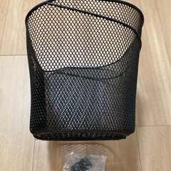 【新品未使用】自転車カゴ　ブラックの画像