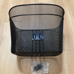 【新品未使用】自転車カゴ　ブラックの画像