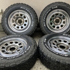 ◆メッキスチール&BFグッドリッチ◆16インチタイヤホイールSE...