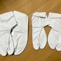 【冨白キャラコ】楽屋足袋　23.5cm、27cmセット