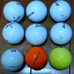 中古ゴルフボール①　SRIXON、ホンマ、Callawayなど計9球の画像