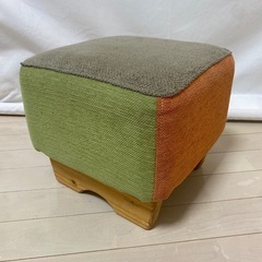 値下げしました！MONPEスツール グリーン×オレンジ