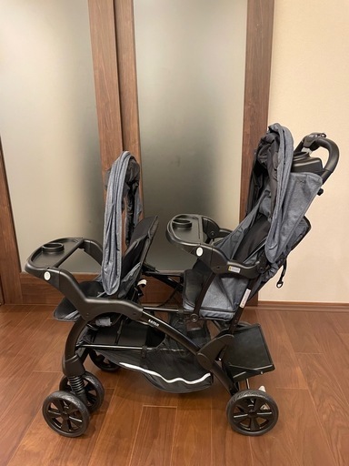 【最終値下げ！！】KATOJI カトージ 二人乗り ベビーカー 二人でゴーDX 二人乗り