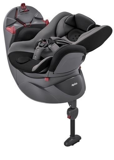 【最終値引き！早い者勝ち】Aprica(アップリカ) チャイルドシート シートベルト固定 ディアターン プラス AB 0か月~4歳頃まで 回転式 ベッド型 (グレー)