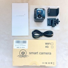 【未使用】小型カメラ ペットカメラ 見守りカメラ 4K 充電式 ...