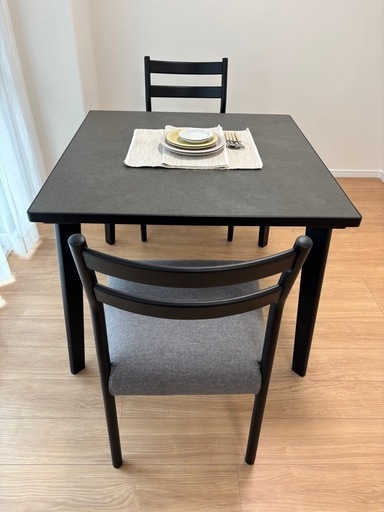 【最終値下げ】セラミック 天板 ダイニングテーブルセット