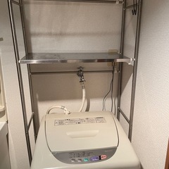 洗濯機スチールラックの画像