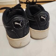 プーマ　PUMA　ラメ入り厚底スニーカー　17cmの画像