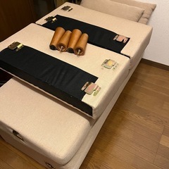 【美品】取引早い順 2人掛けソファ ベージュの画像