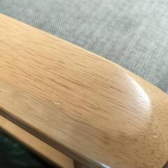 【6/22川崎市引取】ニトリ 3人掛けソファ マイス ファブリック 木製フレーム カバーリング ベージュ/ライトブラウン の画像