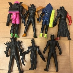 歴代仮面ライダーソフビの画像