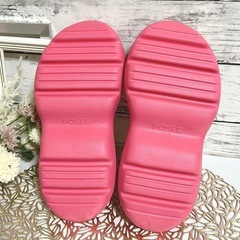 サンダル 厚底 22cm 23cm レディース エアー ピンク シューズ ビーチの画像