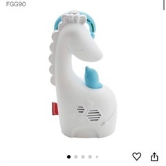 未使用　Fisher-Price ポータブル・おやすみキリンさんの画像