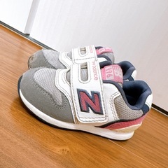 New Balance 996 ベビーシューズ グレー/ピンク